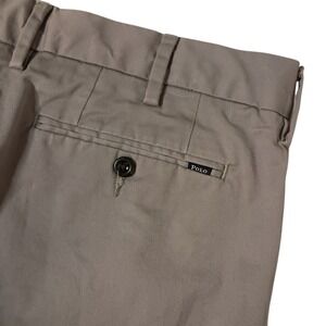 Polo‎ Ralph Lauren Pants Mens 36/34 (33) Gray Stretch Classic Fit Chino Straight